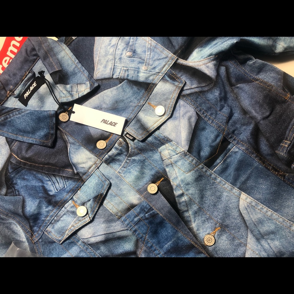 Men’s palace double denim jacket